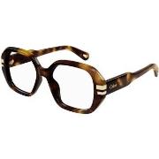 Lunettes de soleil Chloe CH0266O Cadres Optiques, Havana/Transparent, ...