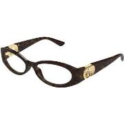 Lunettes de soleil Gucci GG1693O Cadres Optiques, Havana/Transparent, ...