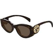 Lunettes de soleil Gucci GG1691S Lunettes de soleil, Havana/Marron, 54...