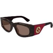 Lunettes de soleil Gucci GG1664S Lunettes de soleil, Havana/Marron, 51...