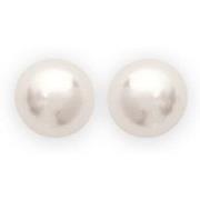 Boucles oreilles Brillaxis Boucles d'oreilles perles blanches 5mm