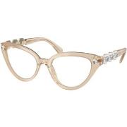 Lunettes de soleil Swarovski SK2028 Cadres Optiques, Beige/Transparent...