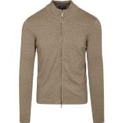 Sweat-shirt Suitable Cardigan Laine Cadir Sand