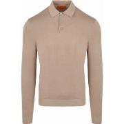 Sweat-shirt Suitable Compact Coton Polo Beige