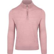 Sweat-shirt Suitable Merino Half Zip Sweater Rose