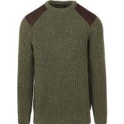 Sweat-shirt Barbour Pullover Raisthorpe Laine d'Agneau Vert Olive