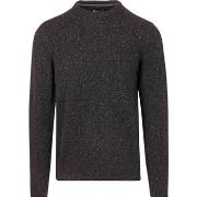 Sweat-shirt Barbour Pullover Laine d'Agneau Noir