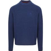 Sweat-shirt Barbour Grangetown Pull Laine Bleu Cobalt