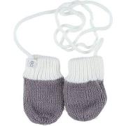 Gants enfant Obaibi Moufles taupe, blanc