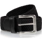 Ceinture Isotoner Ceinture Homme tissu tressé Noir