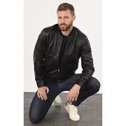 Blouson La Canadienne Blouson en cuir noir-042385