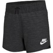 Short enfant Nike SHORT G NSW 4IN JERSEY - BLACK HEATHER/WHITE - L