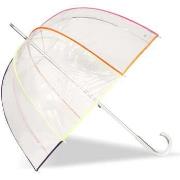 Parapluies Isotoner Parapluie Transparent PVC/Néon