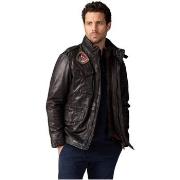 Blouson Patrouille De France Blouson homme Ref 64002 Marron fonce