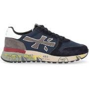 Baskets Premiata Baskets Mick en daim et nylon bleu et gris