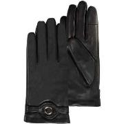 Gants Isotoner Gants Femme tactiles cuir boucle Noir