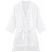 Pyjamas / Chemises de nuit Pomm'poire Kimono ivoire Dallas