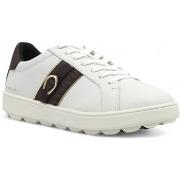 Chaussures Geox Sneaker Donna White Brown D46WEA08504C0356