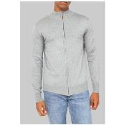 Pull Kebello Pull cardigan zip Gris H