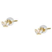 Boucles oreilles Cleor Boucles d'oreilles en or 375/1000 et zircon