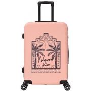 Valise Deeluxe Valise Moyenne 4 roues 65cm rigide - TROPICAL DREAM -