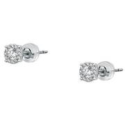 Bijoux Cleor Boucles d'oreilles en or 375/1000 et zircon