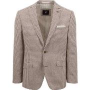 Veste Suitable Veste de Costume Grou A Carreaux Beige