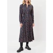 Robe La Fiancee Du Mekong Robe chemise imprimée coupe midi ANNA