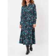 Robe La Fiancee Du Mekong Robe chemise imprimée coupe midi ANNA