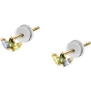 Boucles oreilles Cleor Boucles d'oreilles en Or 375/1000 et zircon