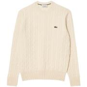 Sweat-shirt Lacoste Pull homme Ref 64171 XFJ Ecru