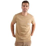 Debardeur Deeluxe T-shirt homme Deeluxe Basito crème -