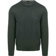 Sweat-shirt BOSS Pull Botto Laine Vert Foncé