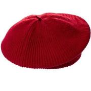 Bonnet Isotoner Béret Femme maille Soft Touch Rouge