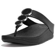 Tongs FitFlop HALO LEATHER TOE-POST SANDALS ALL BLACK