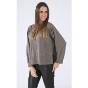 Pull Notshy Pull oversize cachemire taupe-048051