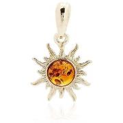 Pendentifs Cleor Pendentif en argent 925/1000 et ambre