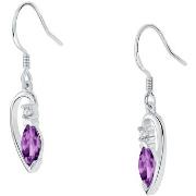 Boucles oreilles Cleor Boucles d'oreilles en argent 925/1000 et zircon