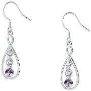 Boucles oreilles Cleor Boucles d'oreilles en argent 925/1000 et zircon