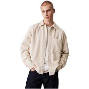 Veste Calvin Klein Jeans Veste chemise homme Ref 64023 PD7 Beige