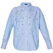 Chemise Liu Jo Chemise en coton avec strass