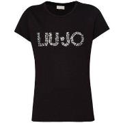 T-shirt Liu Jo T-shirt avec logo et strass