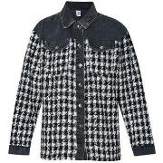 Veste Liu Jo Surchemise en toile denim et bouclette