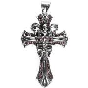 Pendentifs Orusbijoux Croix Royale Tête De Mort Pendentif Argent Pierr...