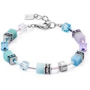 Bracelets Coeur De Lion Bracelet Geocube Iconic aqua-lilas