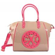 Sac Christian Lacroix Sac Cabas Jonc 4 Taupe/Rose