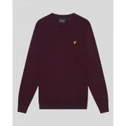 Pull Lyle &amp; Scott KN2110V MERINO CREW-Z562 BURGUNDY