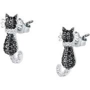 Boucles oreilles Cleor Boucles d'oreilles en argent 925/1000 et zircon