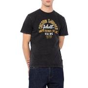 T-shirt Schott Tee Shirt COLLIN Black