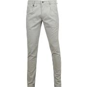 Pantalon Suitable Chino Pico Pleat Flanel Gris Clair